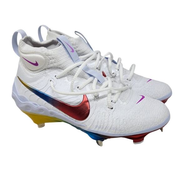 NEW no Tags Nike 7 Alpha Huarache NXT ‘Rainbow’ Baseball Cleats Sneaker Sport